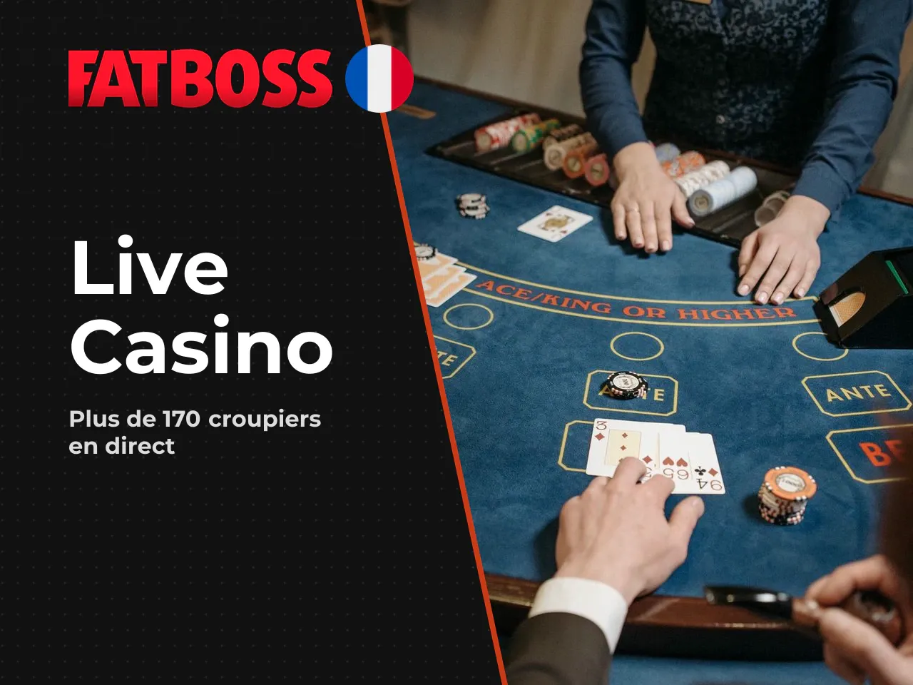 Jeux de table, live casino et